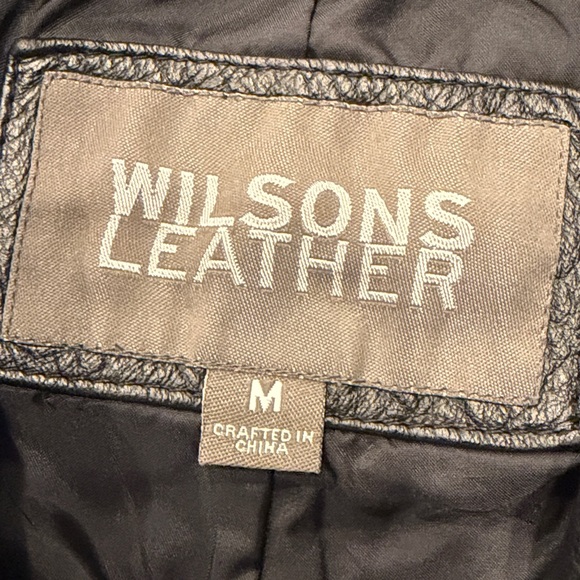 Wilson’s Leather Women's Black Leather Jacket Vintage - Picture 6 of 7